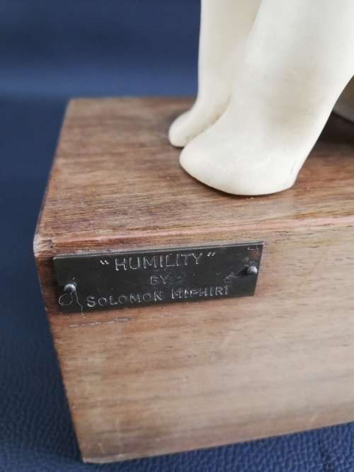 Humility by Solomon Miphiri Original sculpture SA Reg Design copyricht R Levy!!!!!!