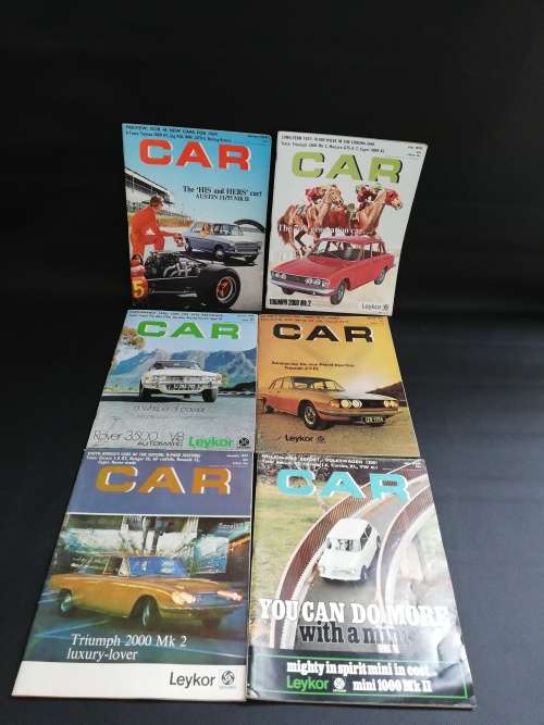 Rare  Car magazines from 1961 to 1970s bid for all