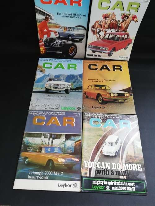 Rare  Car magazines from 1961 to 1970s bid for all