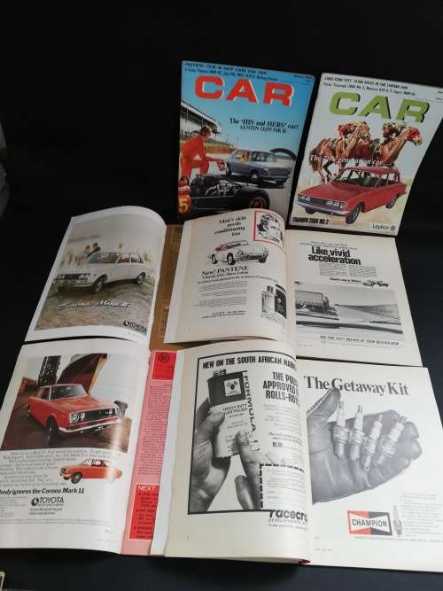 Rare  Car magazines from 1961 to 1970s bid for all
