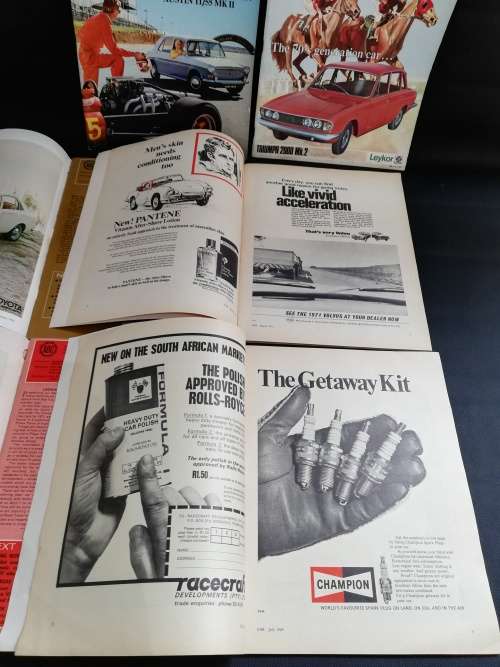 Rare  Car magazines from 1961 to 1970s bid for all