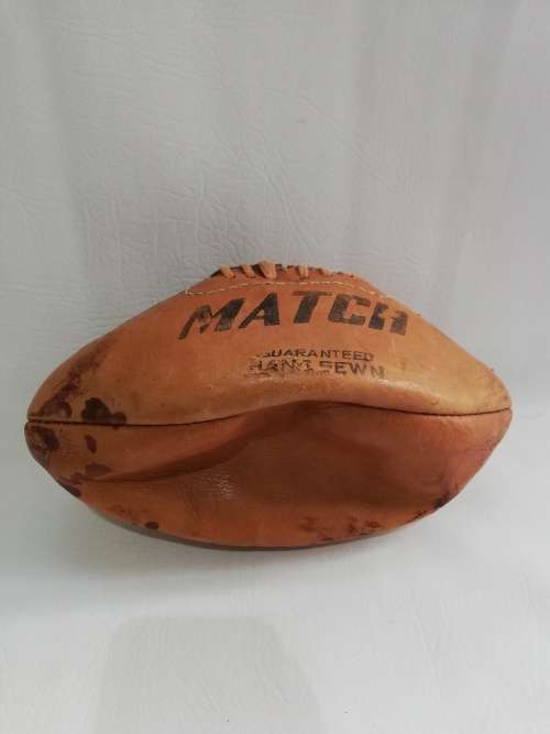 Rare vintage leather SPRINGBOK ball signed SA vs France!!!!!!!