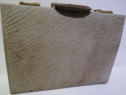 Genuine Leather Briefcase Attaché with Original Swiss Amiet Combination Lock!!!!