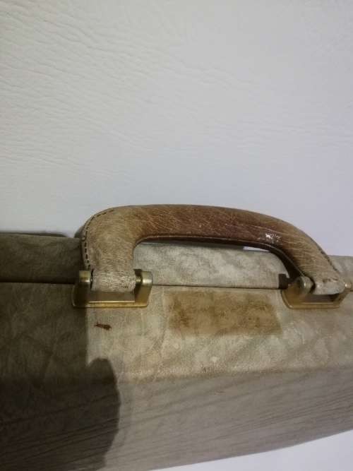 Genuine Leather Briefcase Attaché with Original Swiss Amiet Combination Lock!!!!