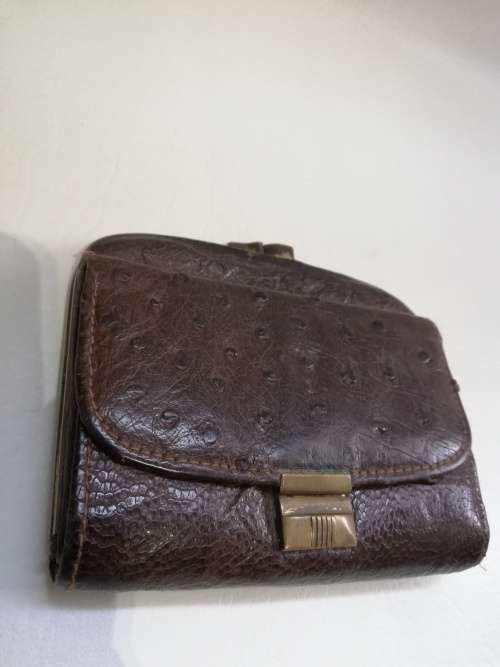 Genuine ostrich leather purse Kruger park!!!