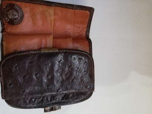 Genuine ostrich leather purse Kruger park!!!