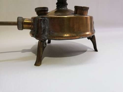 Rare mini vintage brass fold up stove not tested!!!!