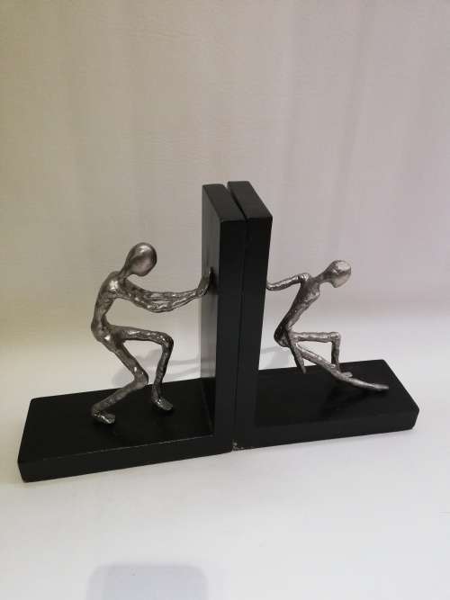 Two large metal Bookends bid for both!!!!