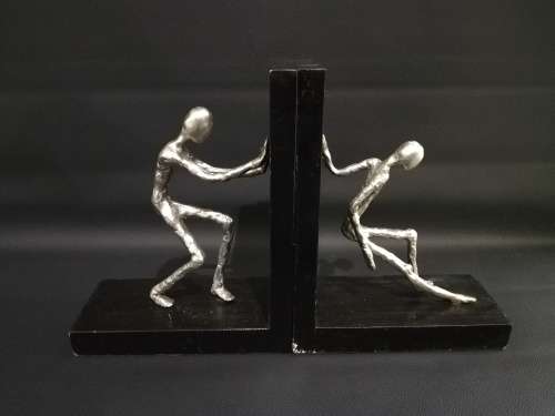 Two large metal Bookends bid for both!!!!