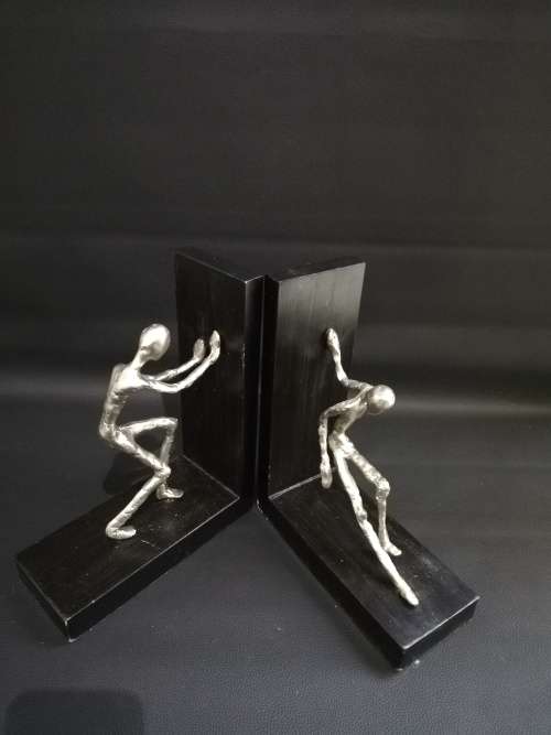Two large metal Bookends bid for both!!!!