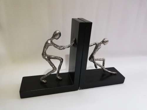 Two large metal Bookends bid for both!!!!