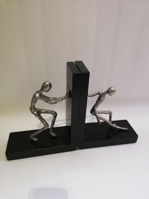 Two large metal Bookends bid for both!!!!