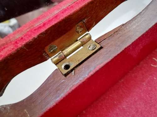 Vintage Solid large Beatifull wooden case with glass and key!!!!!