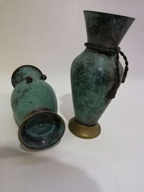 Two beautiful brass vases bid for both!!!
