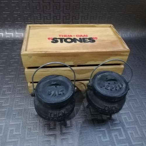 Solid Salt and pepper cast iron holders!!!