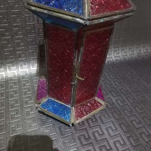 Beatifull glass candle holder 35cm Tall!!!!