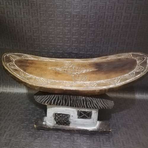 Beautiful hand crafted wooden stool 50 cm in length highly detailed!!!!