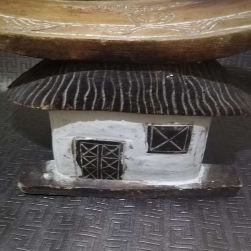 Beautiful hand crafted wooden stool 50 cm in length highly detailed!!!!