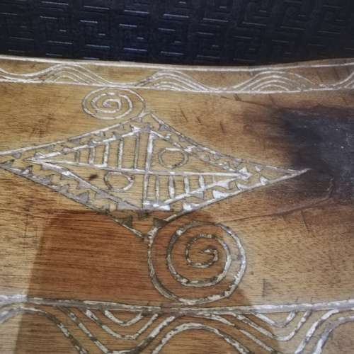 Beautiful hand crafted wooden stool 50 cm in length highly detailed!!!!