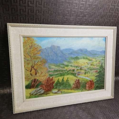 Stunning original landscape oil on board painting by M. M Koch 1981!!!!!
