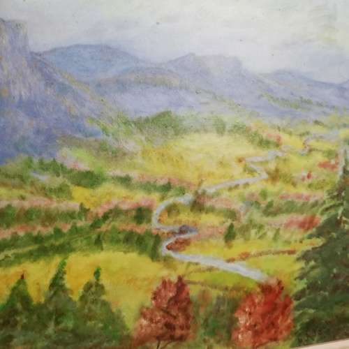 Stunning original landscape oil on board painting by M. M Koch 1981!!!!!