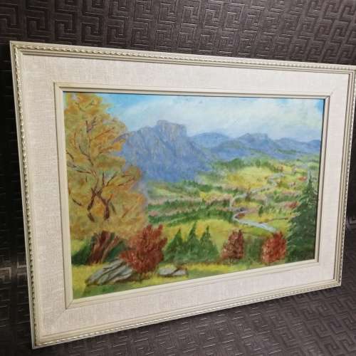 Stunning original landscape oil on board painting by M. M Koch 1981!!!!!