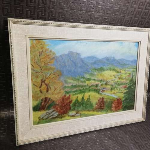 Stunning original landscape oil on board painting by M. M Koch 1981!!!!!