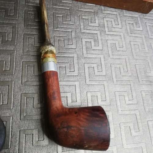 Vintage large wooden pipe stand with smoking pipes did for all!!!!!