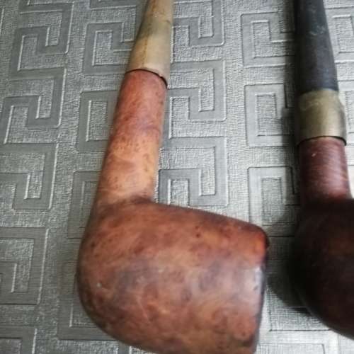 Vintage large wooden pipe stand with smoking pipes did for all!!!!!
