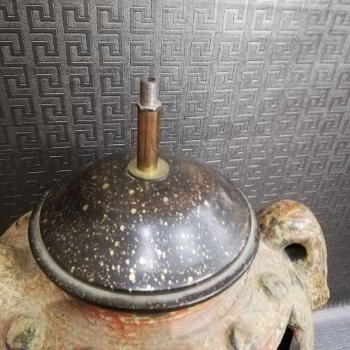 Solid vintage pottery light 54cm tall highly detailed!!!!