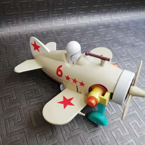 Vintage rare boxed  German toy wind up auroplane!!!!!