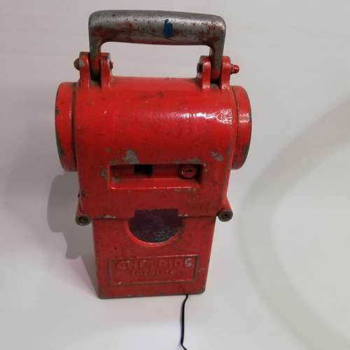 RARE SUPER COOL RAILWAY LAMP TURNED INTO LED LAMP WORKING!!!!!