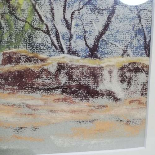 PASTEL SIGNED BY ARTIST BEAUTIFUL PIECE RONALD HOPE!!!