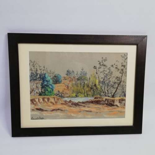 PASTEL SIGNED BY ARTIST BEAUTIFUL PIECE RONALD HOPE!!!