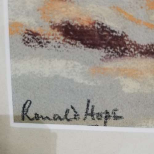 PASTEL SIGNED BY ARTIST BEAUTIFUL PIECE RONALD HOPE!!!