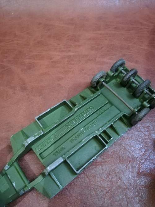VINTAGE DINKY TOYS TRUCK TANK TRAILER AND TANK BID FOR ALL!!