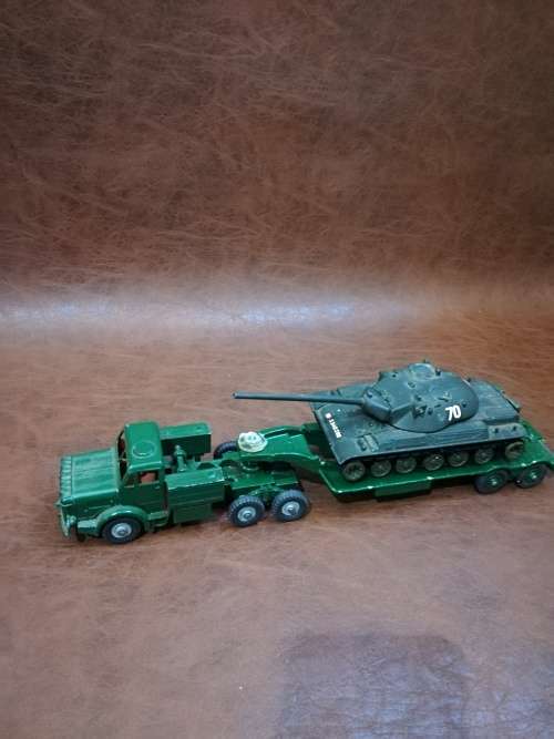 VINTAGE MILITARY TRUCK AND TRAILER WITH TANK BID FOR ALL!