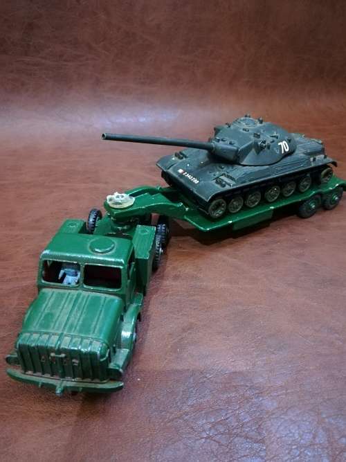 VINTAGE MILITARY TRUCK AND TRAILER WITH TANK BID FOR ALL!