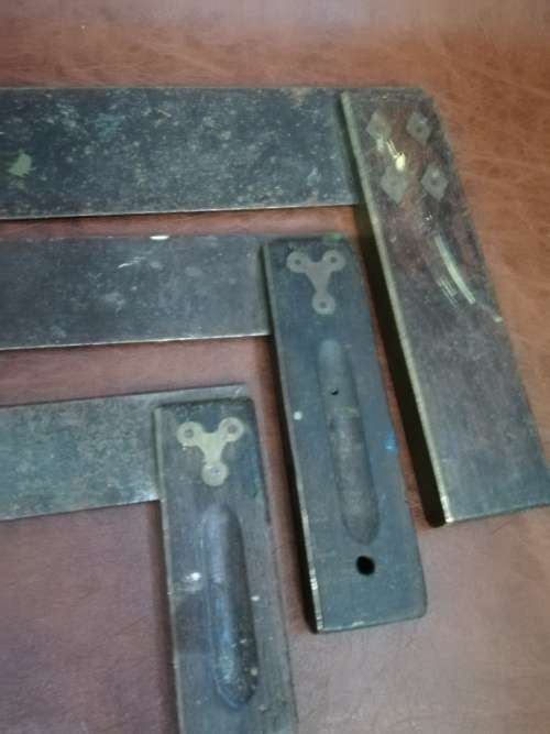 Vintage brass and wooden squares bid for all!!!