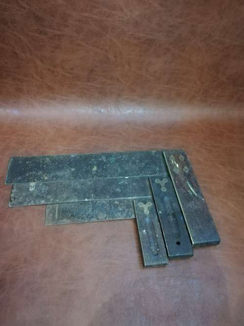 Vintage brass and wooden squares bid for all!!!