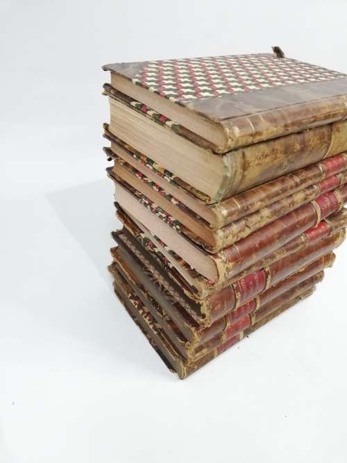 Vintage collection of Leather bound book`s bid for all!!!!