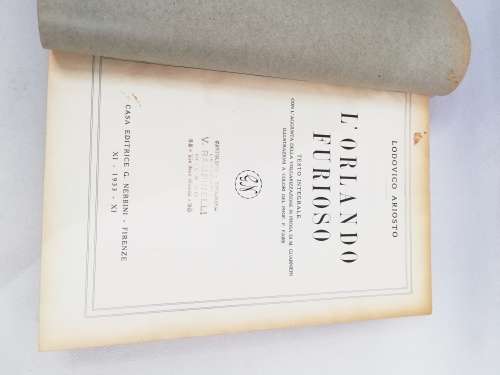 Large L Orlando Furioso book!!!!