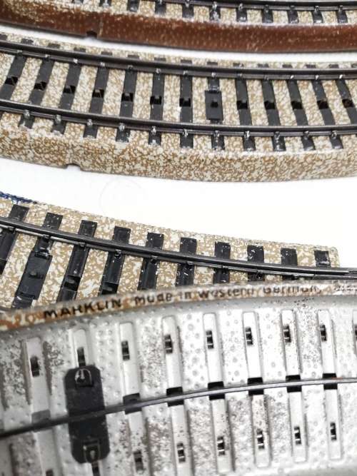 Large Collection of mixed train pieces  MACANNO, MARKLIN. FLEISCHMANN MADE IN WEST GERMANY!!!!