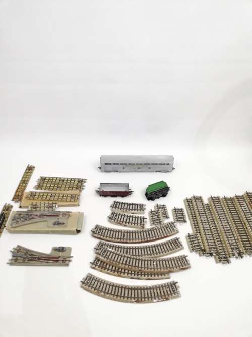 Large Collection of mixed train pieces  MACANNO, MARKLIN. FLEISCHMANN MADE IN WEST GERMANY!!!!