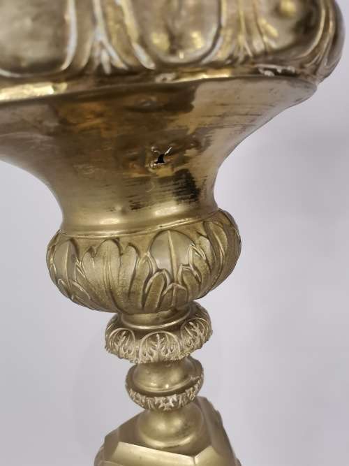 109Cm LARGE STUNNING HIGHLY DETAILED BRASS LAMP WORKING!!!!!!