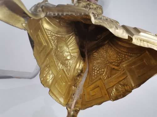 109Cm LARGE STUNNING HIGHLY DETAILED BRASS LAMP WORKING!!!!!!