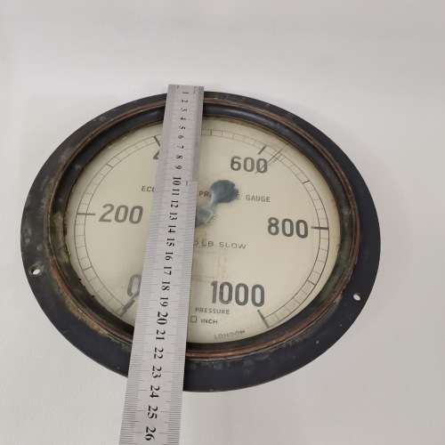 LARGE 24CM SOLIDE PRESSURE GAUGE DEWRANCE LONDON!!!!!