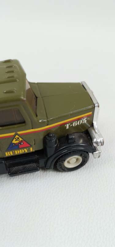 RARE BUDDY L TRUCK TRAILER AND TANK TIN PLATE TOYS MADE IN JAPAN !!!!!