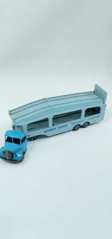 RARE DINKY SUPERTOYS BEDFORD MACCANO TRUCK AND PULLMORE CAR TRANSPORTER!!!
