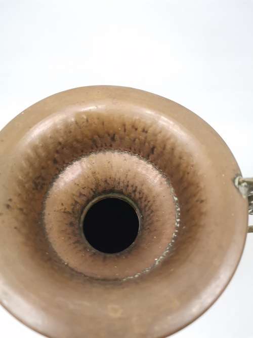 Absolutely beautiful vintage art deco copper and brass vase 32cm Large!!!!